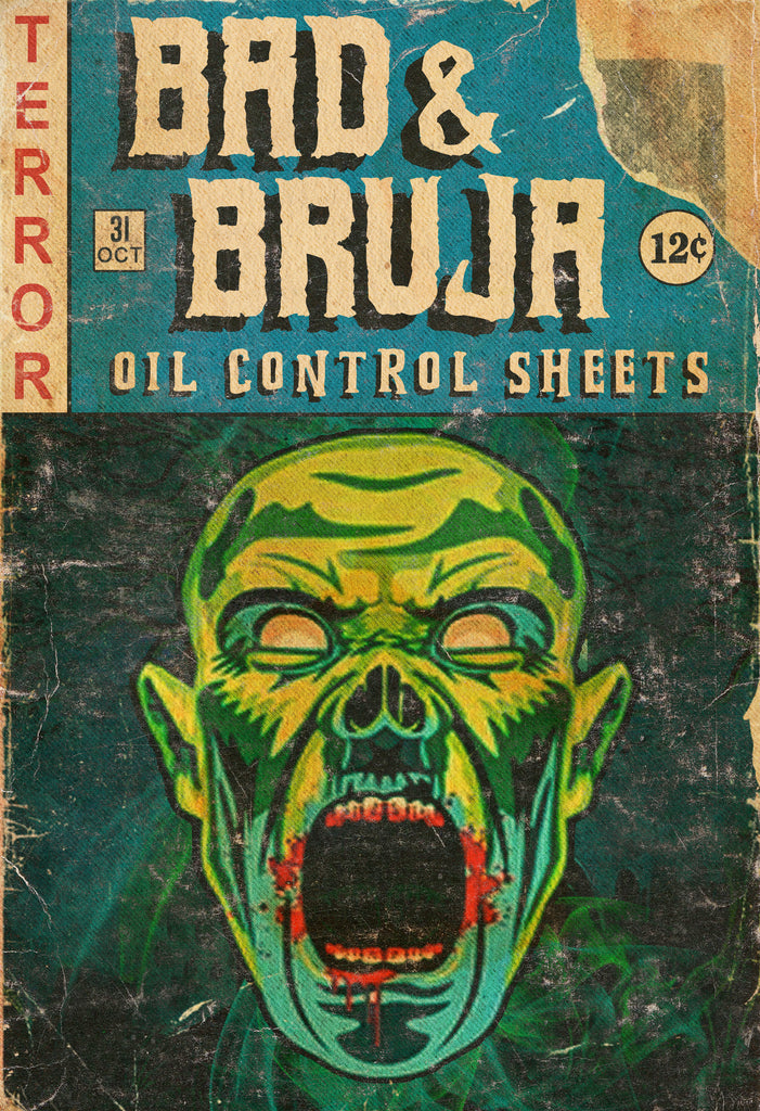 Terror comic oil control sheets